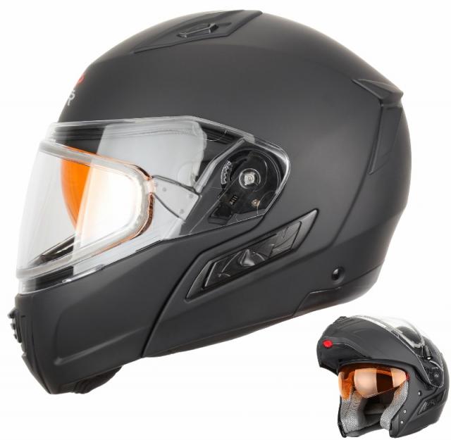 XTR Шлем дв. стекло Mode1 black matt