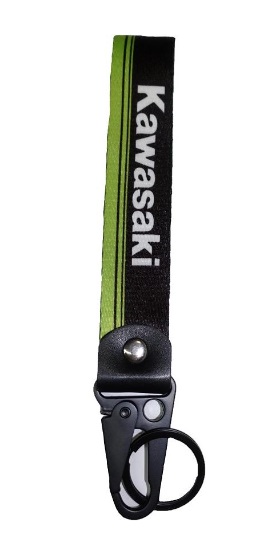 Лента для ключей короткая Kawasaki green