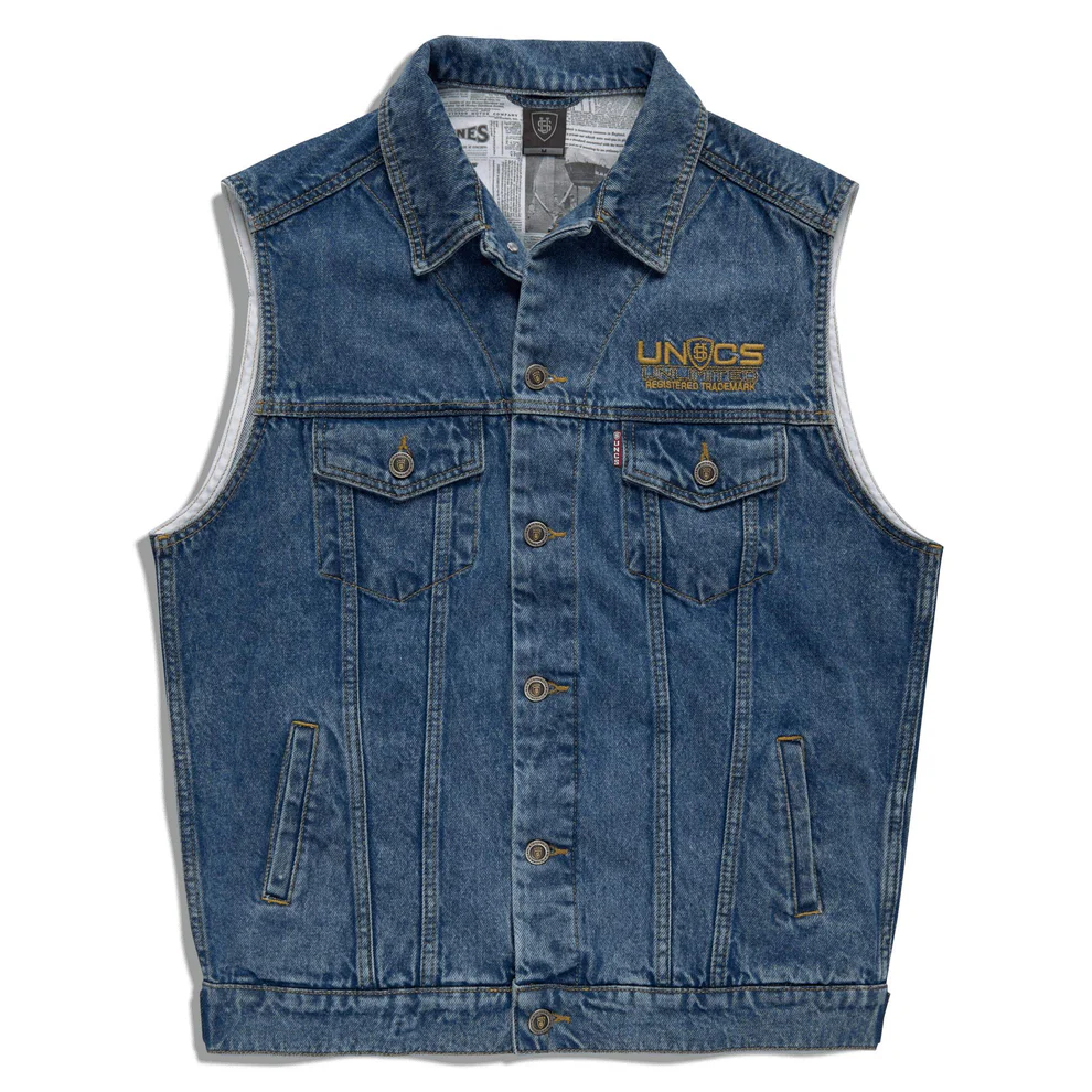 UNCS Жилет мужской JASPER II VEST DENIM BLUE