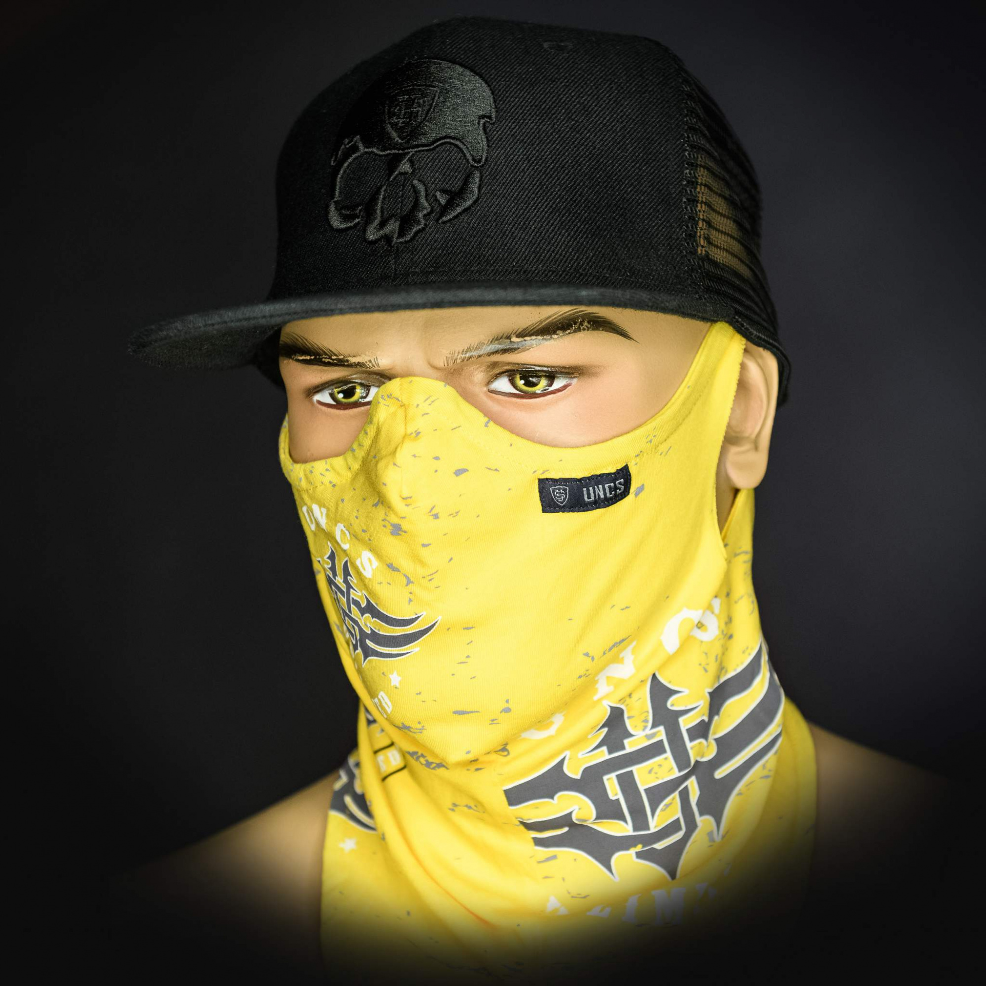 UNCS Маска бафф SHIELD NECK WARMER LOGO Yelow 