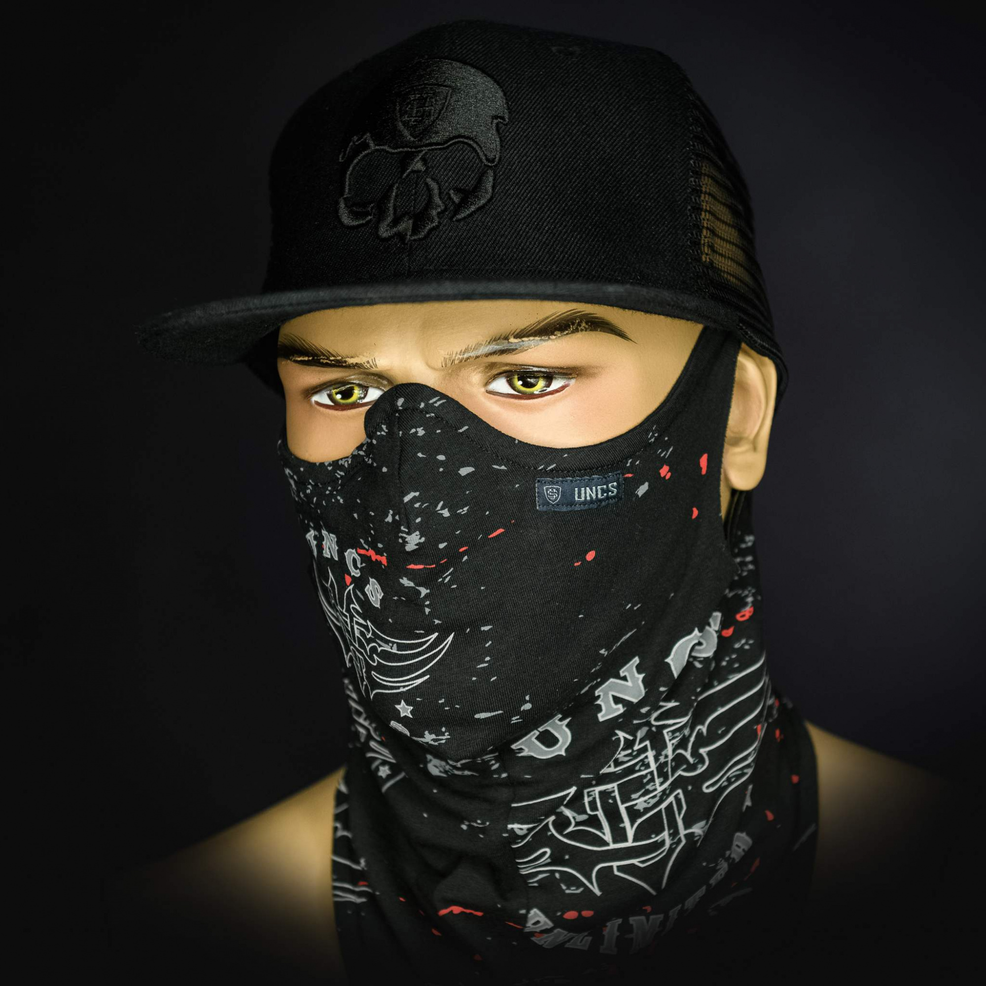 UNCS Маска бафф SHIELD NECK WARMER UNLIM Black