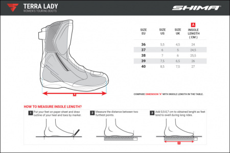 Shima Ботинки Terra lady black