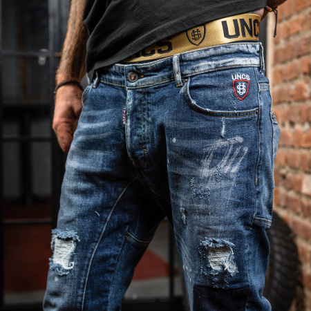 UNCS Шорты джинсовые мужские GILLARD blue