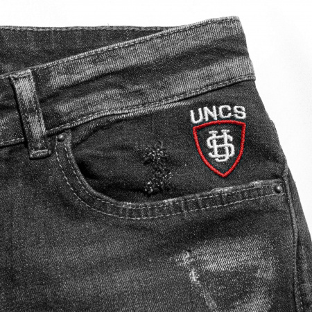 UNCS Шорты джинсовые мужские GILLARD black