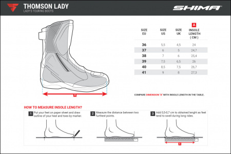 Shima Ботинки Thomson lady black