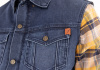 John Doe Жилет Trucker Denim Indigo