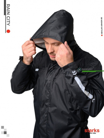 Starks Дождевик раздельный Rain City black 
