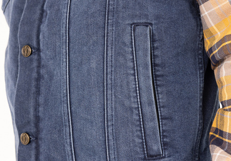John Doe Жилет Trucker Denim Indigo