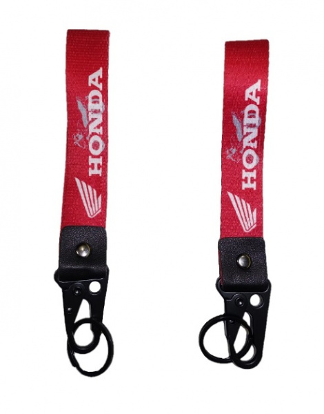 Лента для ключей короткая Honda red