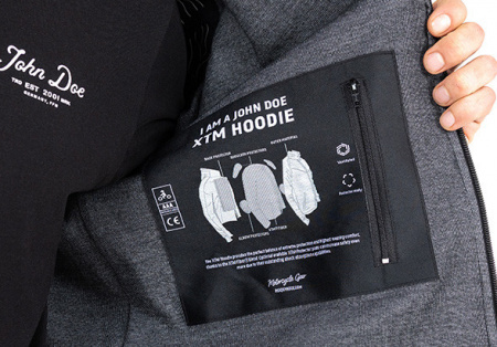John Doe Куртка Hoodie Rip Stop grey\black